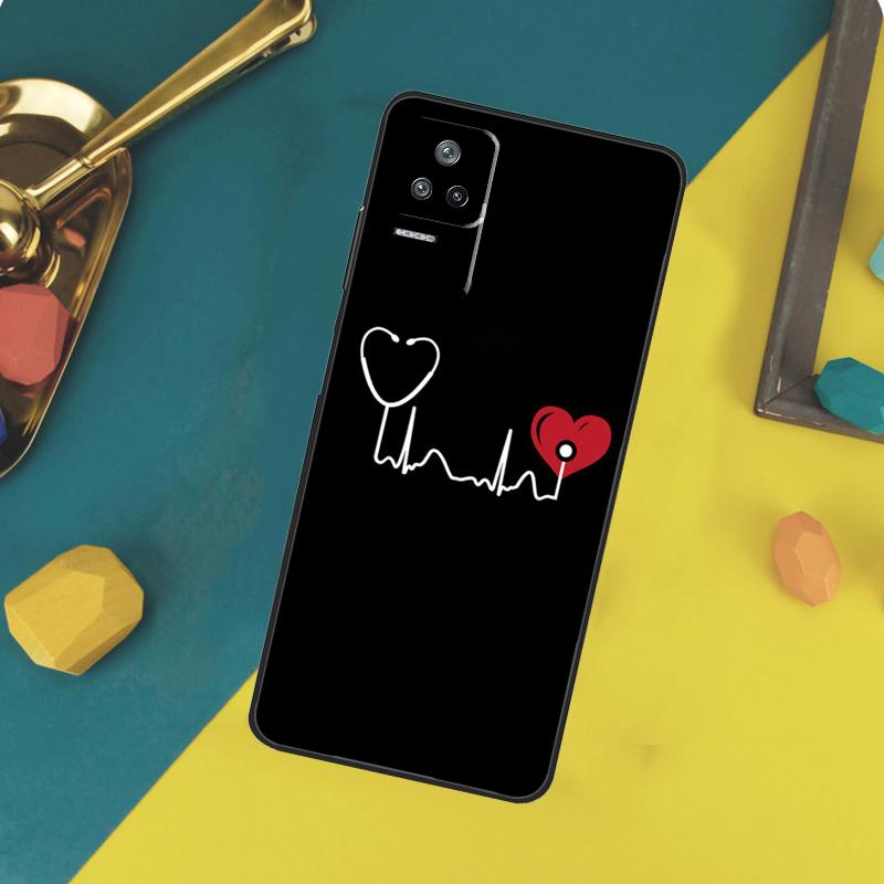 Чехол 'Сердцебиение Медсестры' Для Xiaomi 15 14 13 Ultra 11T 12T 13T 14T Pro POCO X7 Pro X3 X5 X6 F5 F6 M6 Pro Funda