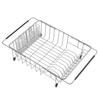SANNO Expandable Dish Sliding Dish Dish Kitchen with Cutlery Stainless Steel Drainer, Drainer, Drainer, Rack, Holder,