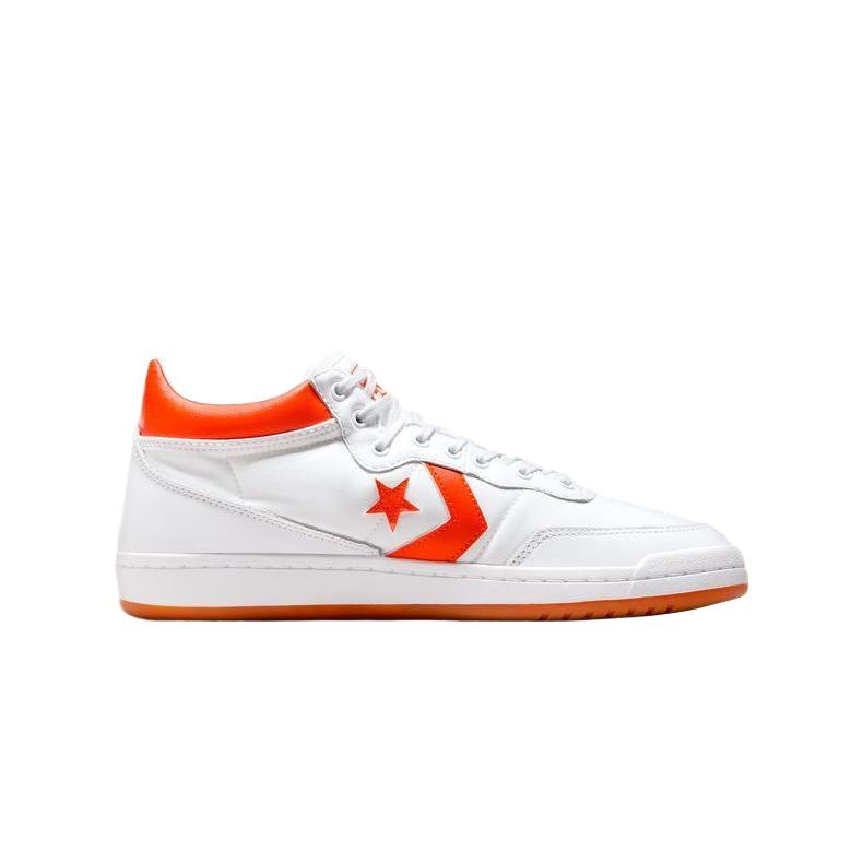 Converse Fastbreak PRO Comfortable and Stylish Thin Sole Non-slip Mid-top Skate Shoes Unisex Orange and White