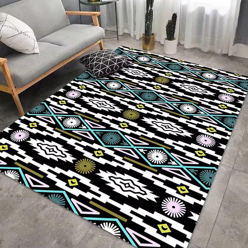 Morocco Style Decoration Home Carpet Living Room Big Size Soft Non-slip Mat for Kids Senior Gaming Room Decorative Rug Washable