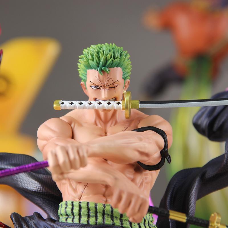 Последняя Хит Продаж JT Toys Фигурка Аниме One Piece Разозленный Зоро Статуэтка из ПВХ Коллекционная Фигурка Украшение Комнаты Рождественские Подарки