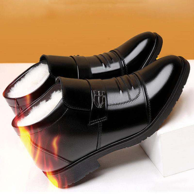 Men's High Top Shoes Warm Shoes Winter Warm Snow Shoes Office Casual Shoes