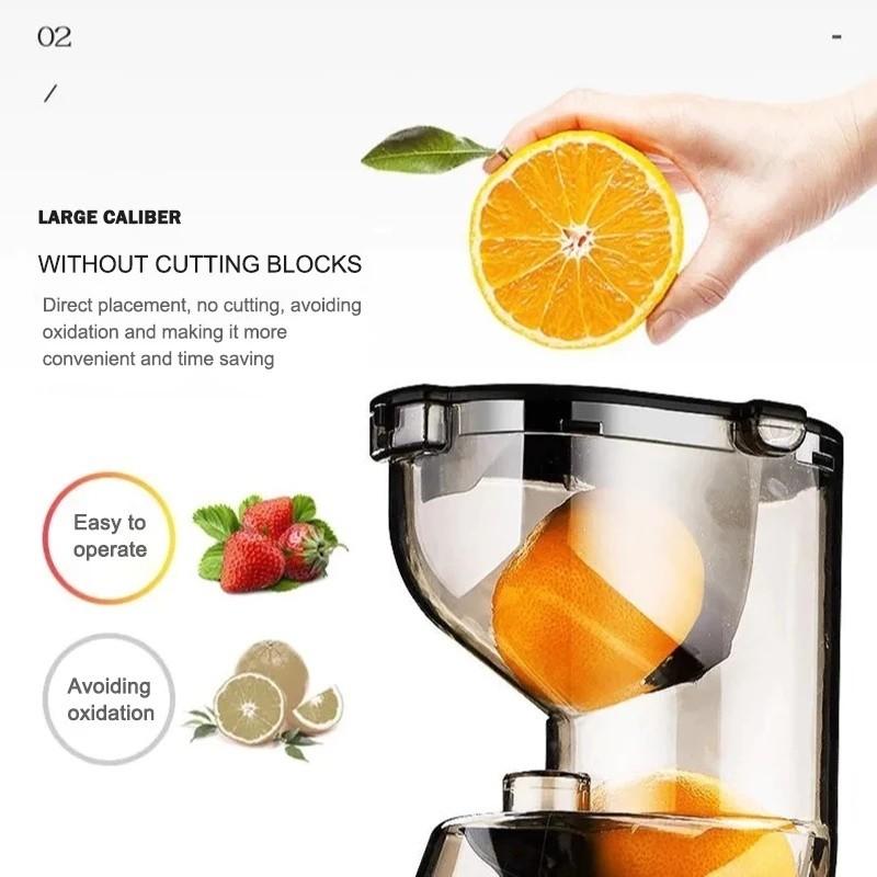 300W High Power Household Electric Fruit Juicer Large Caliber Fruit Extractor Blender Slow Chewing Cold Press Juicer