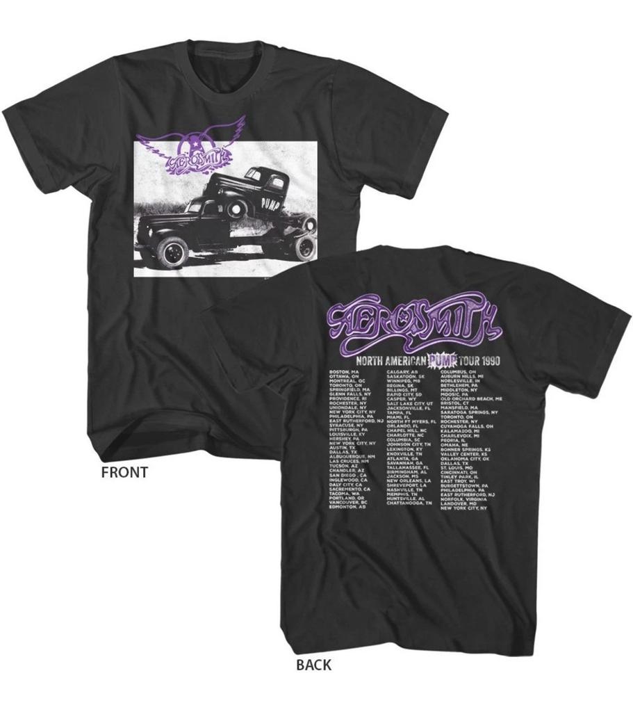 Aerosmith Pump North American Tour 1990 Men's Unisex Vintage Concert T-shirt