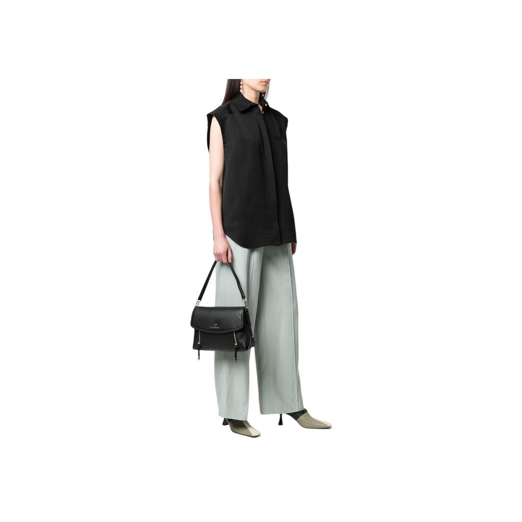 Michael Kors Mk Brooklyn Magnetic Flap Chain Shoulder Bag Fashion Casual Leather Crossbody Women shoulder bag Black 30H1GBNL6L-001