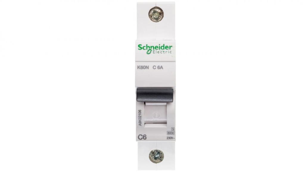Circuit Breaker 1P C 6A 6Ka Ac K60N Acti9 A9K02106