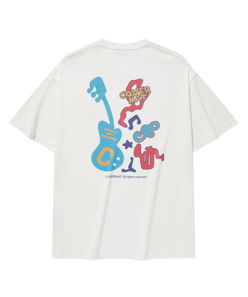 COVERNAT Band Play Graphic T-Shirt White