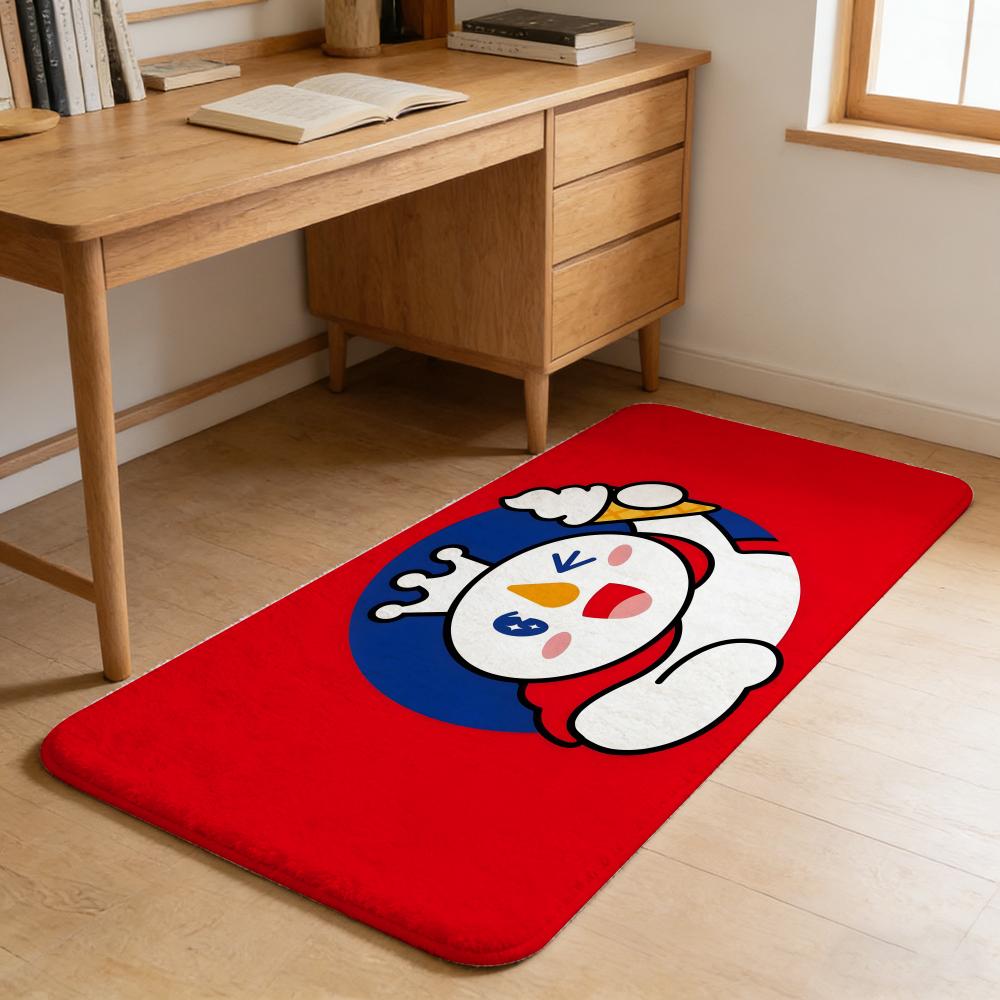 Catering M-Mixue I-Ice C-Cream Floor Mat Flannel Door Mat Non-Slip Absorbent Washable Indoor Home Rug
