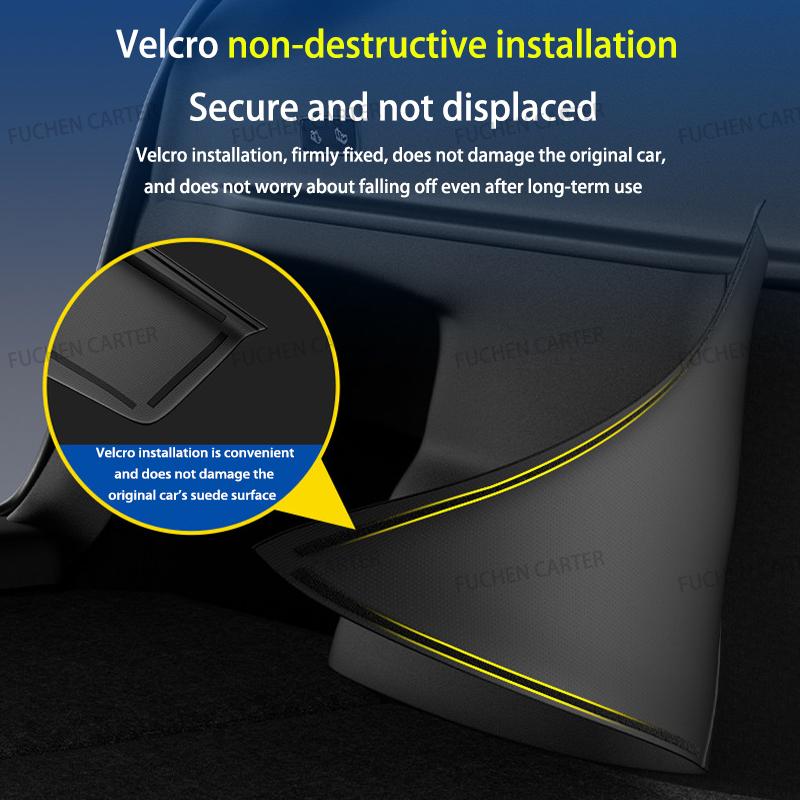 For Tesla ModelY Juniper 2025 2026 Rear Trunk Side Anti-Kick Pad TPE Full Coverage Protection Kit Car Anti-dirty Pad Accessories