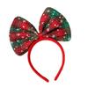 Wear-resistant Shiny Bowknot Hair Hoop Cute Snowflake Cosplay Hairband Korean Style Sweet Christmas Headwear Holiday Decor