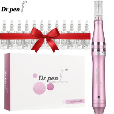 M7C Wried Micro Needle Pen MTS Мезотерапия Microneedling Derma Roller с 12 шт. Картриджи Салонное устройство для ухода за кожей