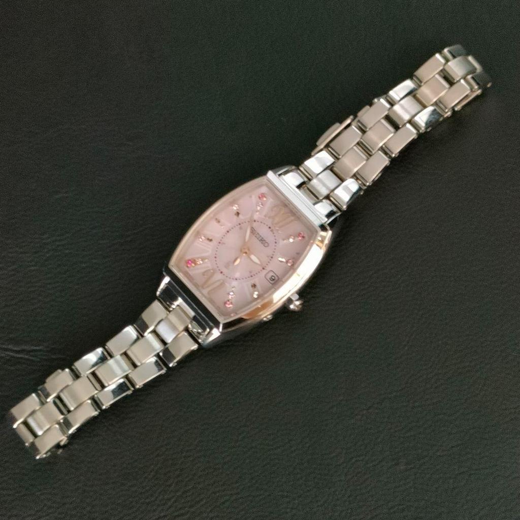 [USED] SEIKO LK Lucia Pink Gold Solar Women's Watch