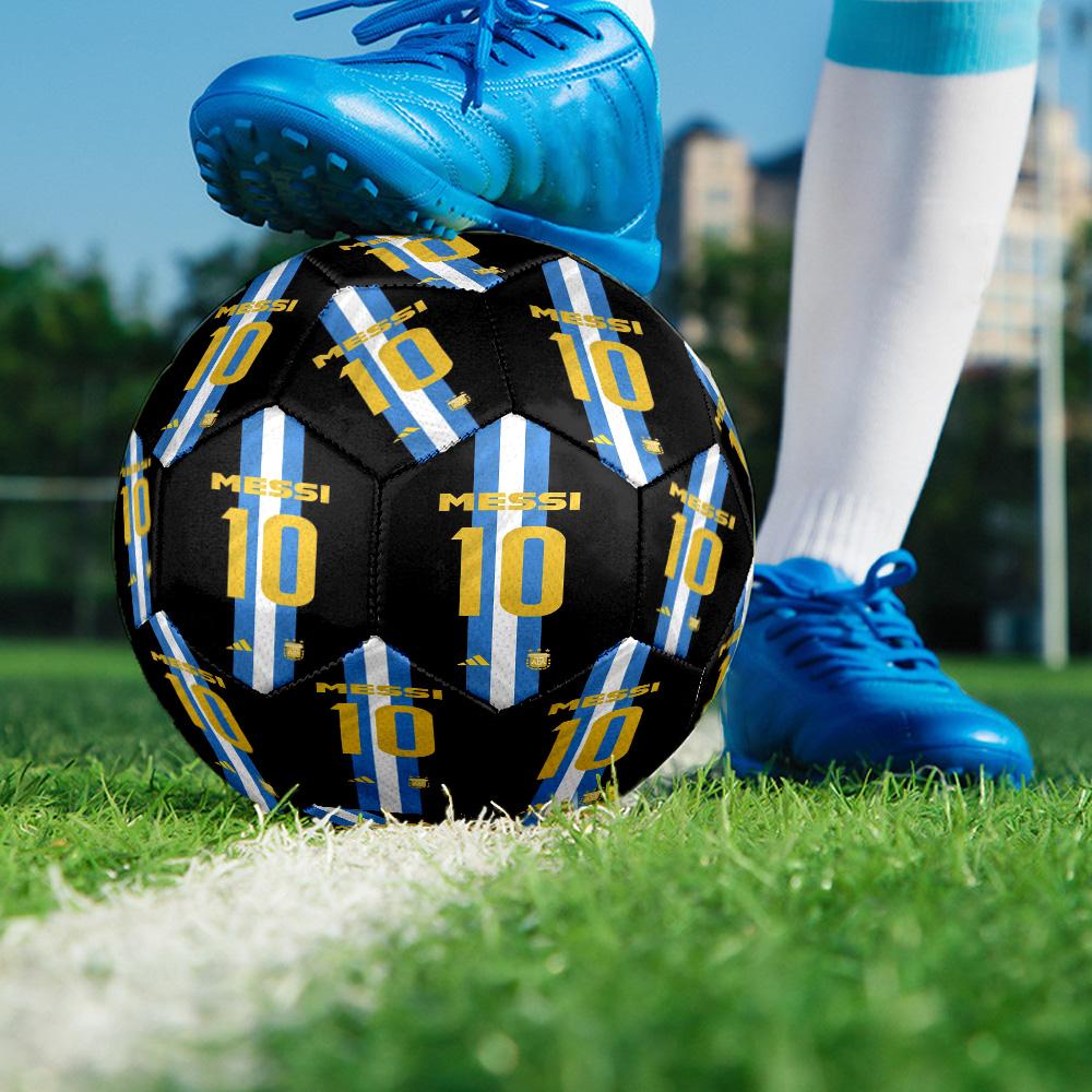Flaming Number 10 Size 5 Soccer Balls, High-Quality, Anti-Slip, Protective Football, a Unique Gift Suitable for Birthdays, Christmas