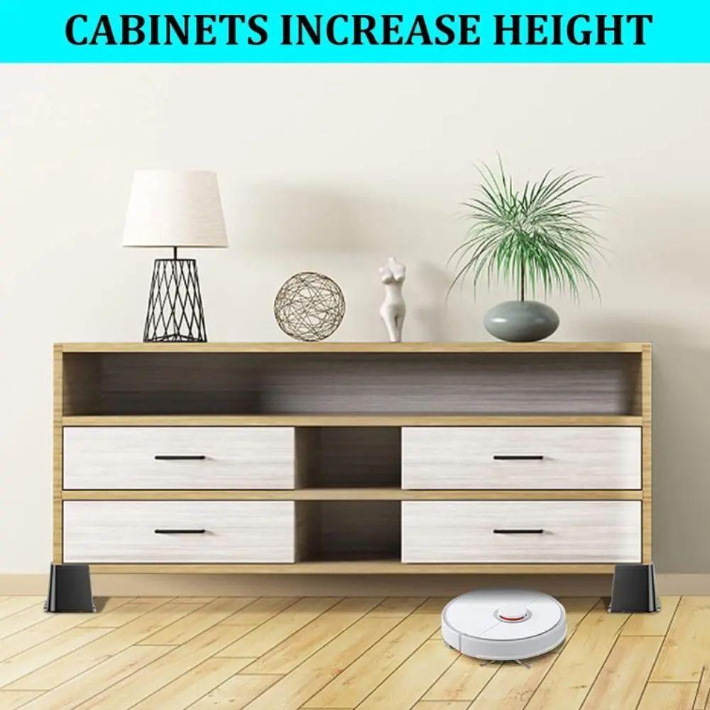 Квадратные подставки для мебели, набор из 4 шт., подъемник для каркаса кровати, регулируемый мебельный каркас, ножка стула