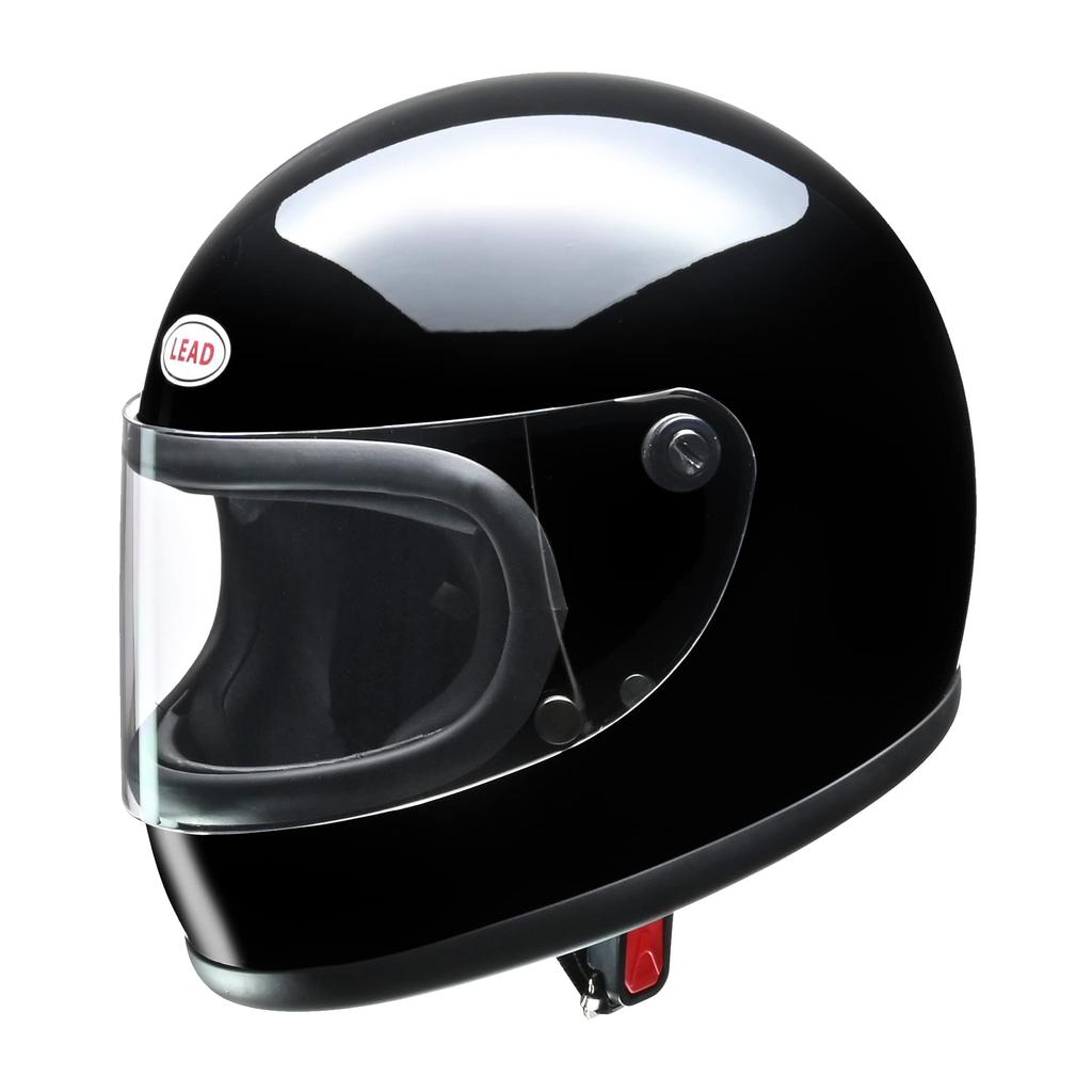 LEAD Motorcycle Helmet Full Face Black Free Size RX-200R (57-60cm)