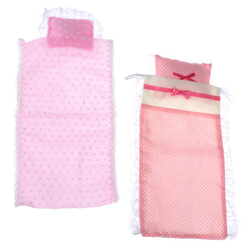 Одинарный матрас для кукольного домика с подушками, 1/12, мебель для спальни кукольного домика