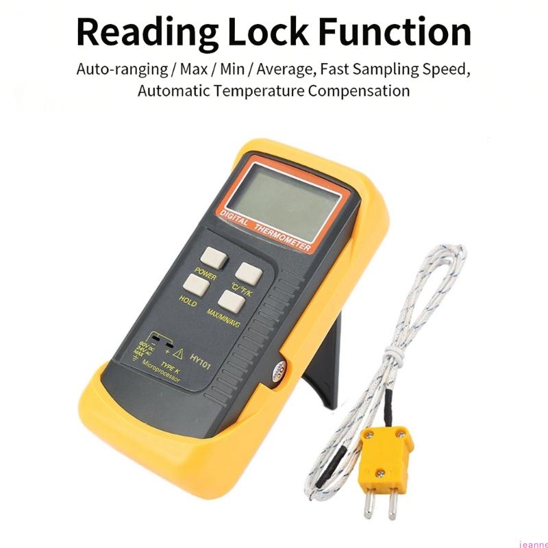 Two Channel Digital Thermometers With Large LCDs Display For High Temperatures Measurement Up To 1300C