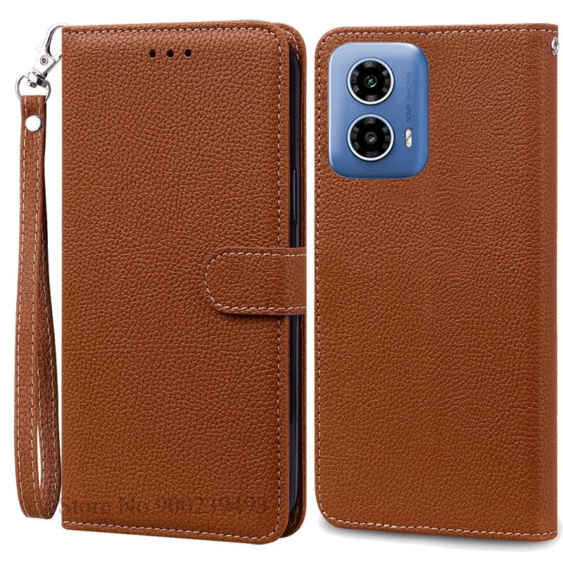 Для Moto G34 5G чехол кожаный кошелек раскладной телефон чехол для Motorola G34 5G чехол книжка чехол для Moto G34 чехол Fundas Shell