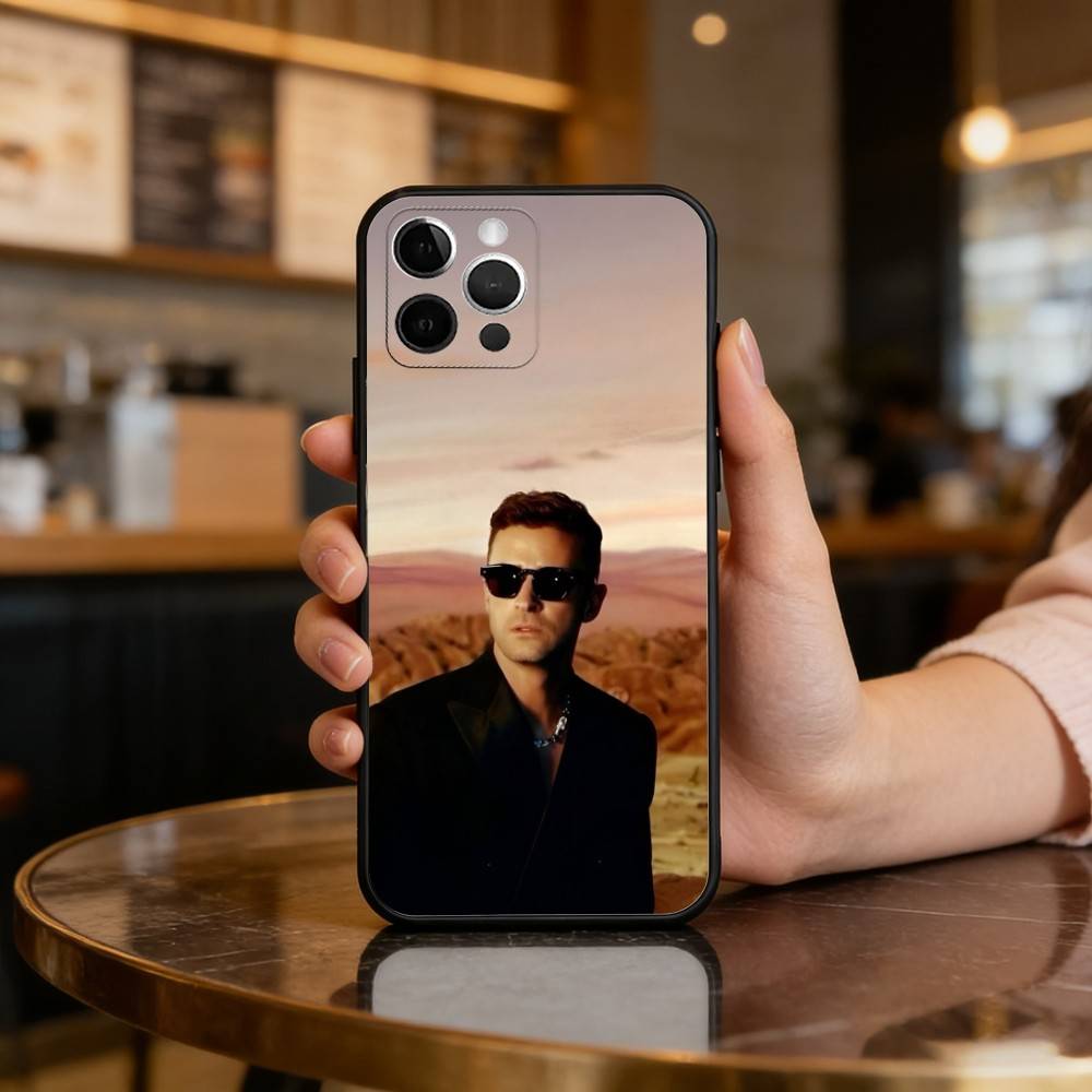 Чехол для телефона певца Джастина Тимберлейка для iPhone 17, 16, 15, 14, 13, 12, 11 Plus, Pro Max, Мягкий силиконовый черный чехол