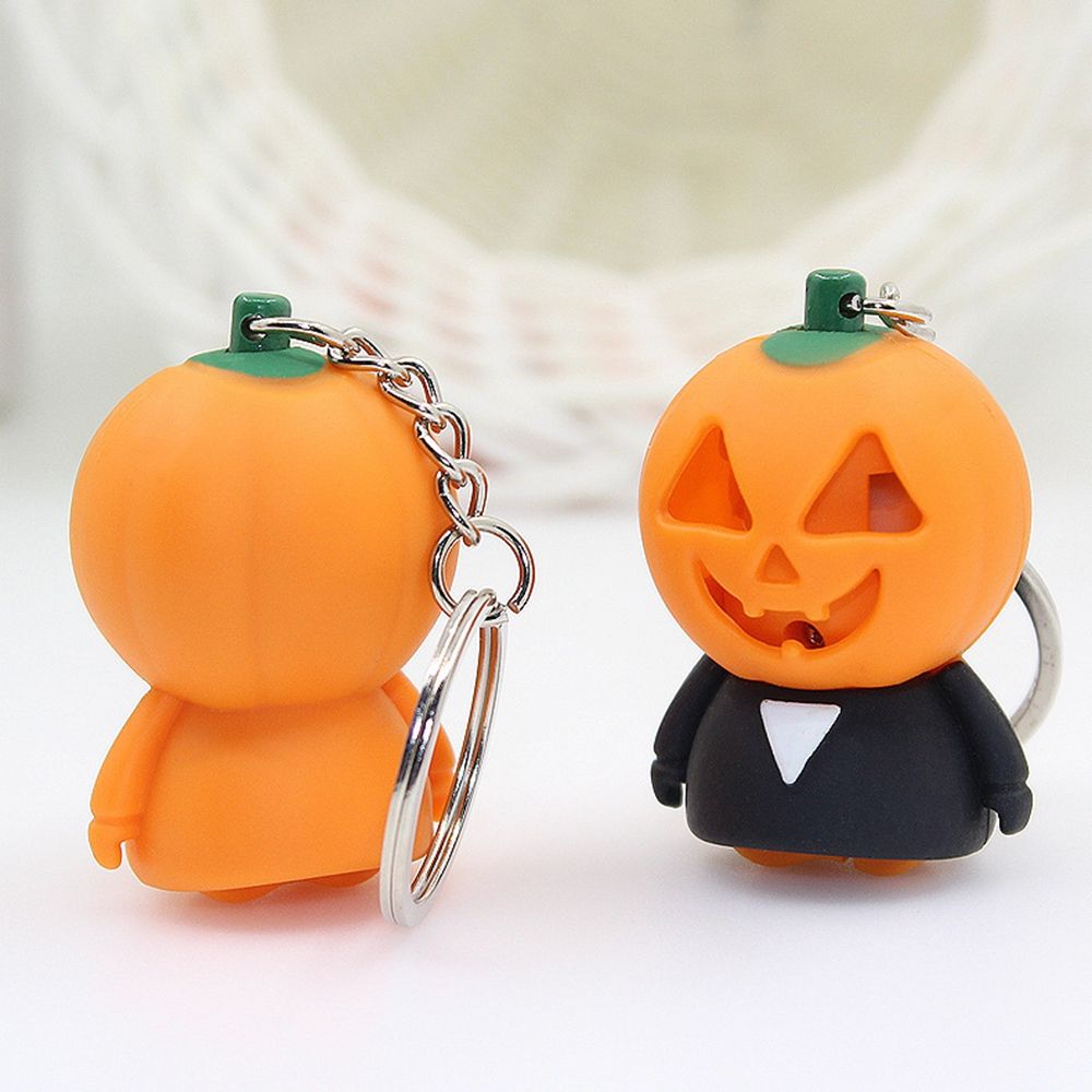 Halloween Pendant Halloween Decoration Glow Keychains Halloween Keychains Key Rings Bag Pendant