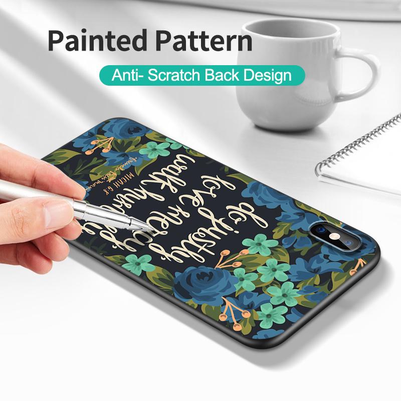 Черный ТПУ чехол для Samsung Galaxy F23 M12 M22 M23 M32 4G M52 5G M30S M21 стих из Библии Филиппийцам