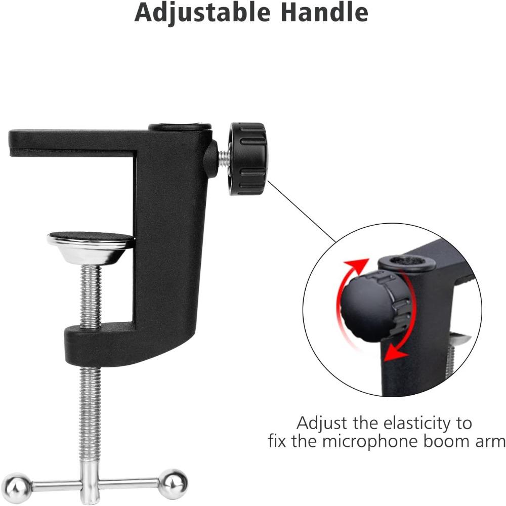 Металлическая микрофонная стойка Настольная C-образный настольный зажим Универсальный C-образный настольный монтажный зажим Зажим Стол