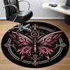 1pc Butterfly Mandala Office Round Area Rug, Under Office Chairs Bedroom Living Room Home Decor, Room Deco, Available in Various Sizes