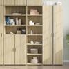 VidaXL Highboard Buffet Sonoma Oak 50x41x185 Cm Engineered Wood, Buffet, Storage Cabinet, High Cabinet, Cabinet, 3281682