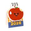 Настольный календарь 2026, Милый настольный календарь необычной формы, Компактный декоративный календарь для домашнего стола