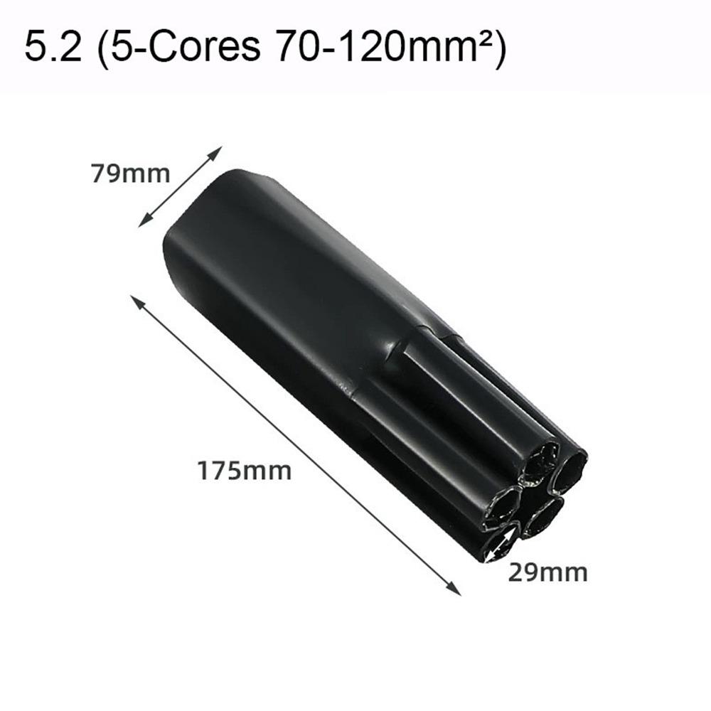 Новая 2/3/4/5/жильная термоусадочная трубка Водонепроницаемая с клеем Изоляционная гильза Черный Разделитель ответвлений