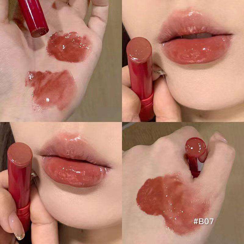 Official Genuine Melting Point Solid Lipstick Lip Gloss Mirror-Like Water Gloss Moisturizing and Hydrating Glass Lip Glaze That Brightens Yellow Skin