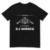 Схематическое изображение бомбардировщика B-2 Военный самолет-невидимка B2 Футболка