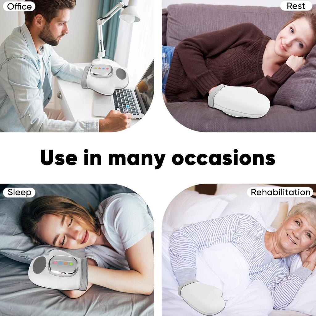 Hand Massager with Heat Compression Relief, 3 Massage, 4 Temperature,5 Compression Model Therapeutic Gloves, Wrist and Finger Massage gifts for loves
