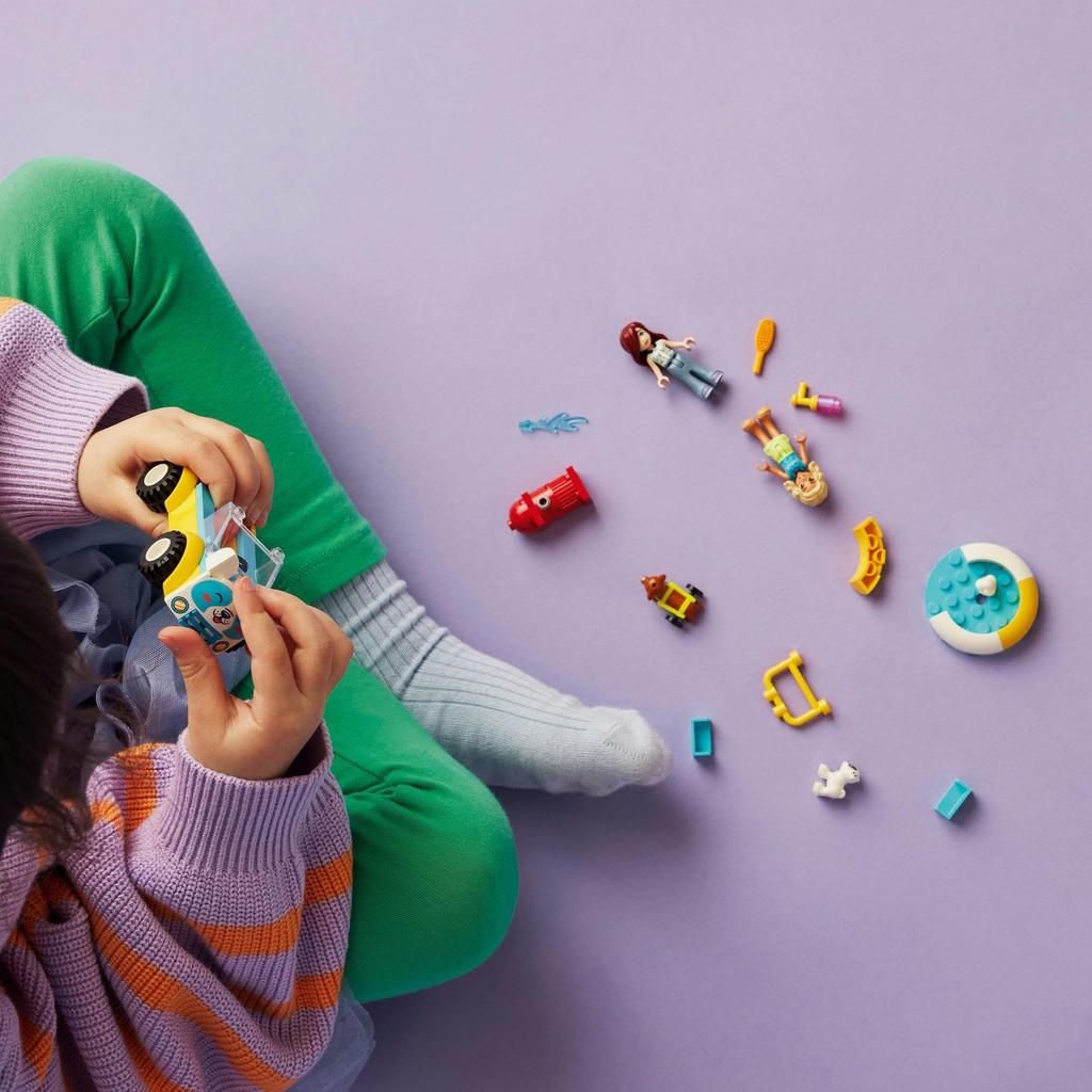 LEGO Друзья Собака Салон для домашних животных Машина Игрушка Подарок на день рождения Блок Образовательный Рождество Мальчики Девочки Дети 4 года 5 лет 6 лет Ролевые игры Дом