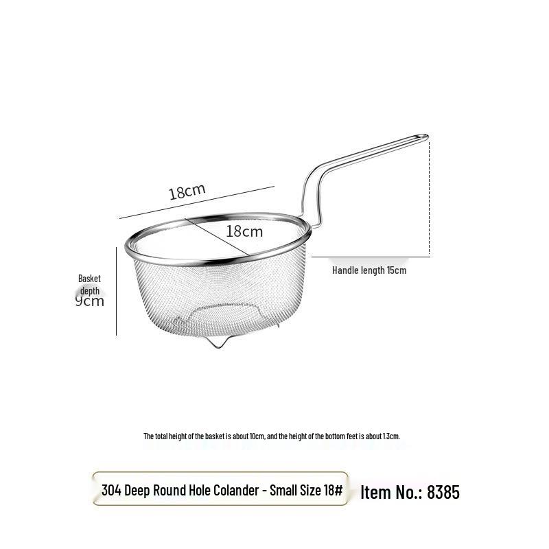 Большая японская ложка-дуршлаг из нержавеющей стали для лапши, пельменей и хот-пота