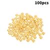 100Pcs Mini Gold Feng Shui Ornaments Wealth Fortune Attracting Gold Ingots Melon Seeds for Holiday Gifts