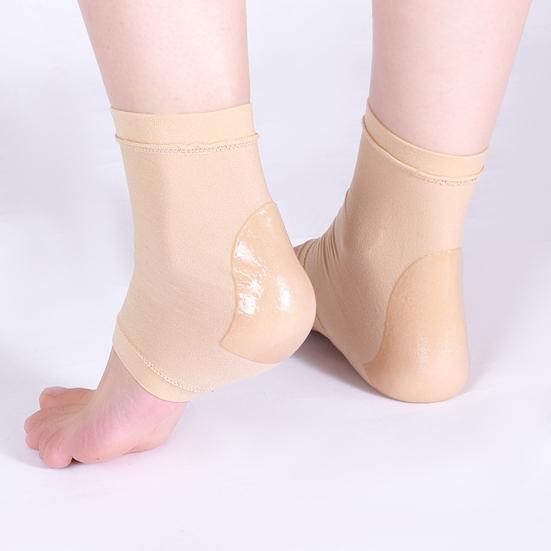 1 пара противоударных противоскользящих носков на каблуке, дышащие эластичные впитывающие пот силиконовые противоскользящие увлажняющие подушечки для обуви