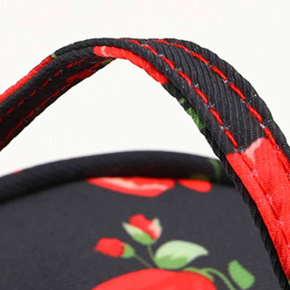 Оксфордская сумка для вязания крючком, короткая перфорированная сумка для хранения пряжи, сумка для вязания с розовым узором для крючков, вязальных спиц