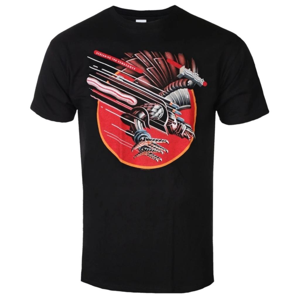 Judas Priest Sin After Sin Album Cover Pattern Printed Tshirt Classic Heavy Metal Band Tshirt For Daily And Concert Wear