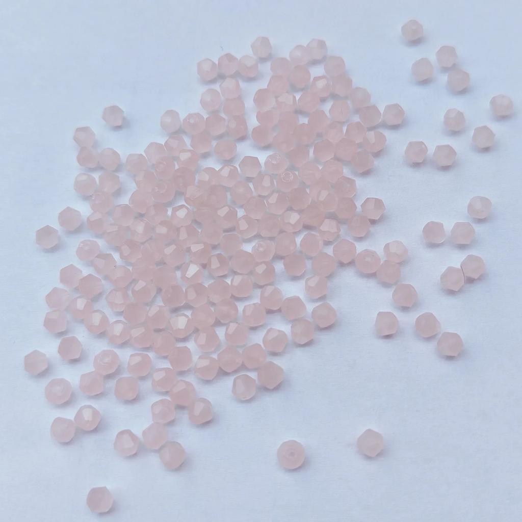 100 шт 4 мм стеклянные бусины в форме биконуса граненые хрустальные бусины для изготовления ювелирных изделий своими руками браслет ожерелье серьги бисер