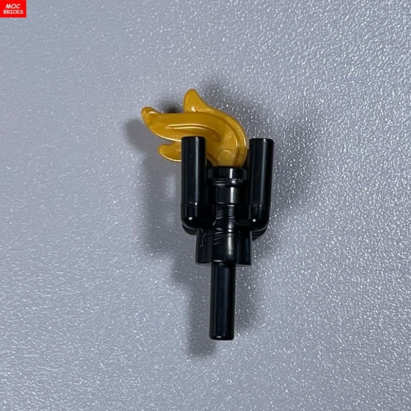 Конструктор MOC Блоки Транс Кожа Пламя Огонь Факел 2566 64647 4 см Фигурка Строительные Кирпичики Сделай Сам Игрушки Идеально Для Детей Куклы Подарки