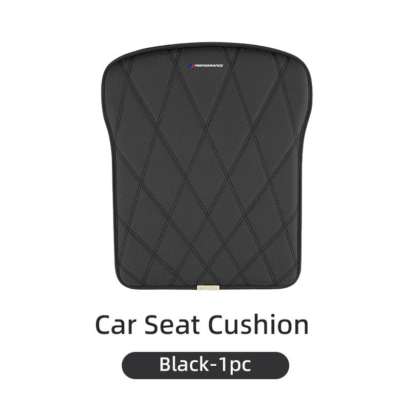 LMHKH1 2026 Car Sticker Leather Car Seat Cover Car Front Seat Cushion Anti Slip Auto Chair Protector Cover For BMW E46 E90 E60 F30 F10