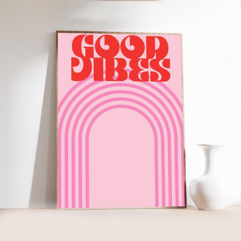 Розовое сердце любви и игральные карты Подготовительный студент Холст Принт Постер Баухаус Настенное искусство Постер Кофейня Бар Домашний декор