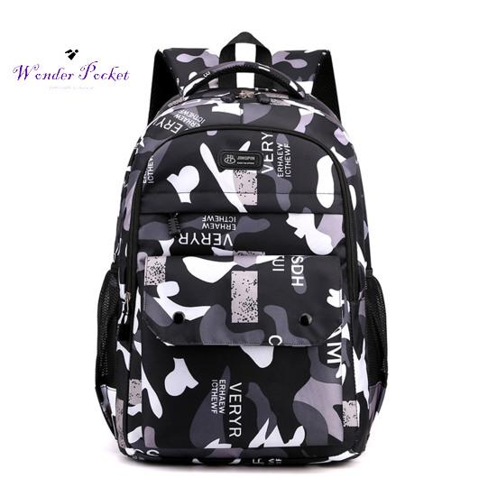 Студенческий рюкзак с камуфляжным дышащим ремешком, легкая сумка для книг большой емкости, школьная сумка, дорожная