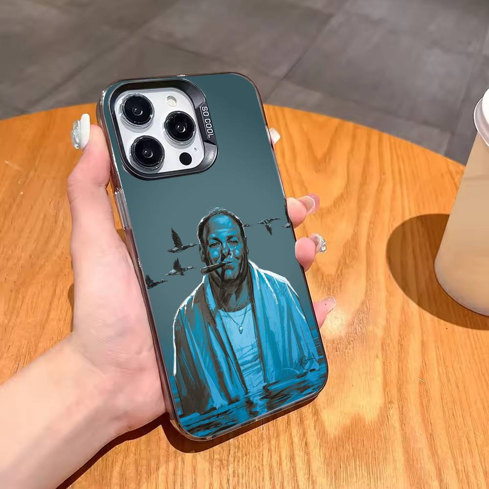 The Tony Soprano-JG Phone Case For iPhone17,16,15,14,13,12,11,Pro,MAX White Matte Shockproof Cover