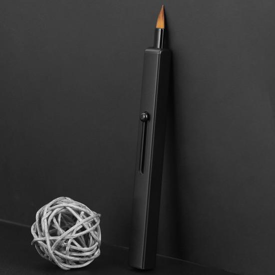 Кисть для макияжа губ, матовая текстура, помощник для макияжа, портативная прочная телескопическая кисть для теней для век двойного назначения для женщин