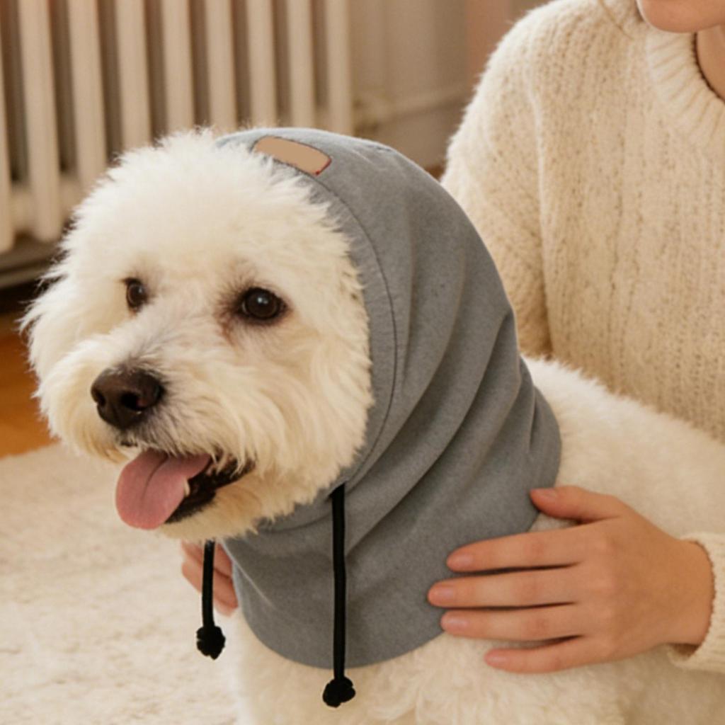 Winter Hat for Dogs Noise Protection Neck Warmer Winter Pet Hat with Adjustable Drawstring for Holiday Cold Weather Outdoor