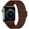 Adjustable Apple Watch Strap with Japanese Buckle - Single Loop Woven Elastic Nylon Compatible with iWatch