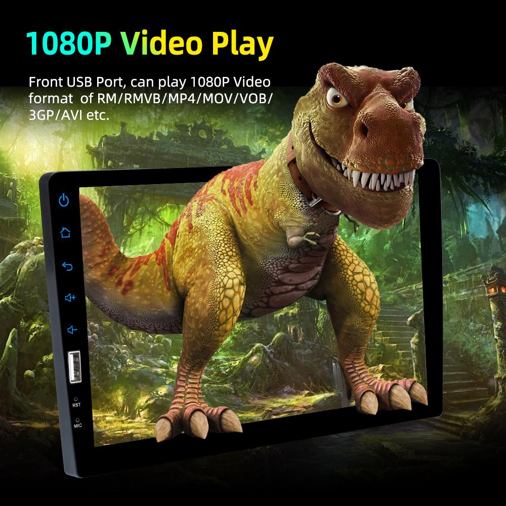 Reakosound 1 Din Автомобильное стерео радио 9 дюймов MP5 с сенсорным экраном Универсальный автомобильный мультимедийный плеер с Bluetooth FM-приемником Поддержка камеры заднего вида 7120C