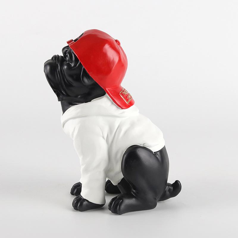 Искусство Украшения Современные Мультяшные Животные Бульдог Скульптура Мягкие Украшения Магазин Приемная Модель Гостиная Украшения Комнаты